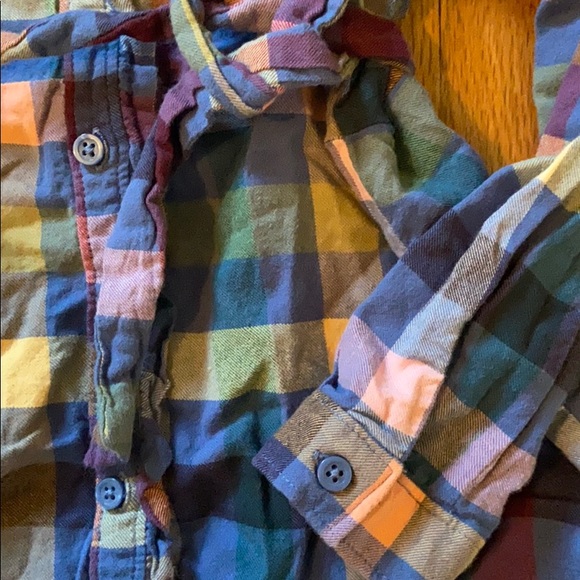 Girls Plaid Shirt Dress Gap XS - Picture 4 of 6